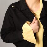 کراپ کت اسپورت کتان زنانه