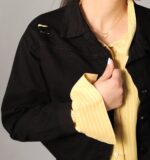 کراپ کت اسپورت کتان زنانه