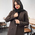 کت و شلوار زنانه پاییزه مدل شاین دار