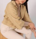 کراپ کت اسپورت کتان