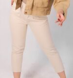 شلوار کتان مام فیت زنانه