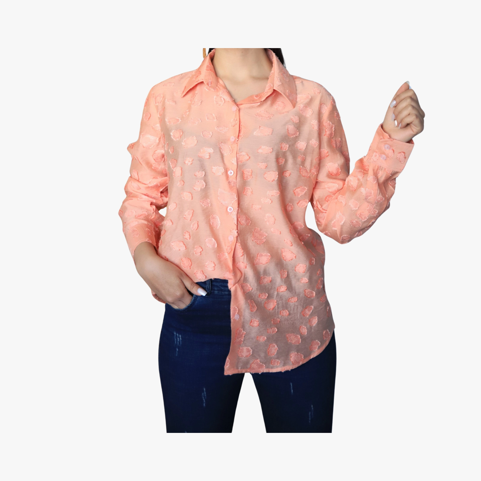 163 شومیز هلویی