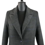 پالتو فوتر زنانه پنجره مدل چهارخونه FCH1