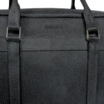 کیف اداری چرم پنجره فولیتر طوسی - Image 2