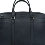 کیف اداری چرم پنجره فولیتر طوسی - Image 4