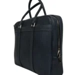 کیف اداری چرم پنجره فولیتر طوسی - Image 5