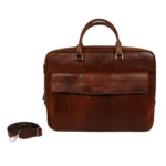 کیف اداری چرم پنجره طرح پتینه مدل دیپلمات - Image 6