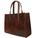 کیف زنانه اداری چرم طرح پتینه‌ پنجره