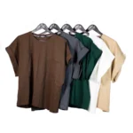 تی شرت زنانه پنجره مدل ساده فری سایز اسپورت - Image 6