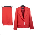 کت و شلوار زنانه قرمز روشن سوپر مازارتی - Image 3