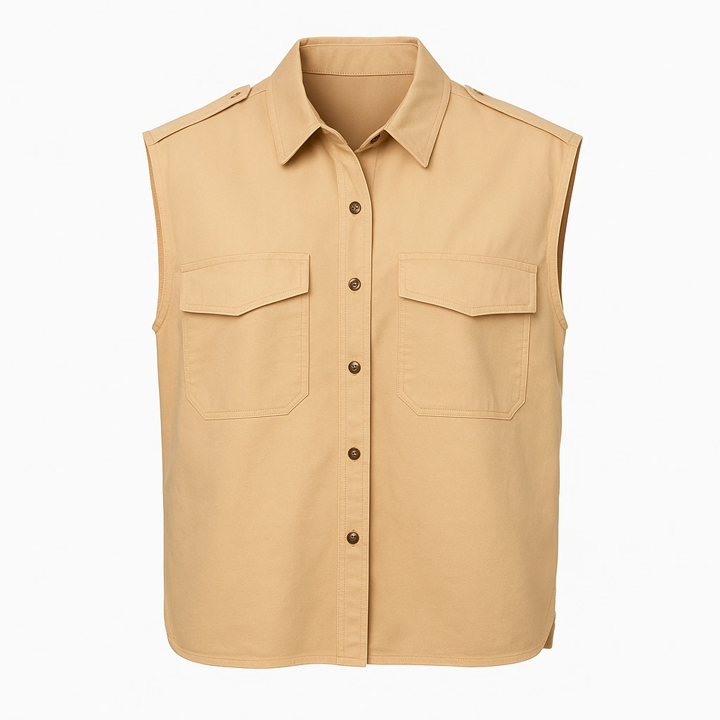 Xile1 وست کتان زنانه پنجره مدل طبیعت - Image 1