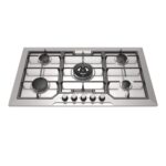 اجاق گاز صفحه ای هومان پنج شعله (وسط) استیل مدل VOLKERF5A