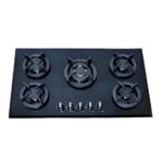 اجاق گاز صفحه ای هومان پنج شعله (وسط و کنار) مدل ALVAND F5LC