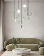 آویز شاخه‌ای مدل مینولتا با دو نوع منبع نور (حبابدار و اسپات) - Image 3