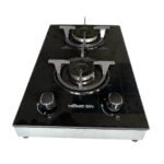 اجاق گاز صفحه ای هومان دو شعله عمودی رومیزی مدل آلما A1 FV2C