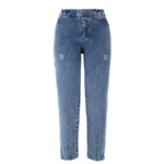 شلوار جین زنانه آبی کمر کش کد 2026