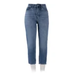 شلوار جین زنانه آبی مدل مام استایل