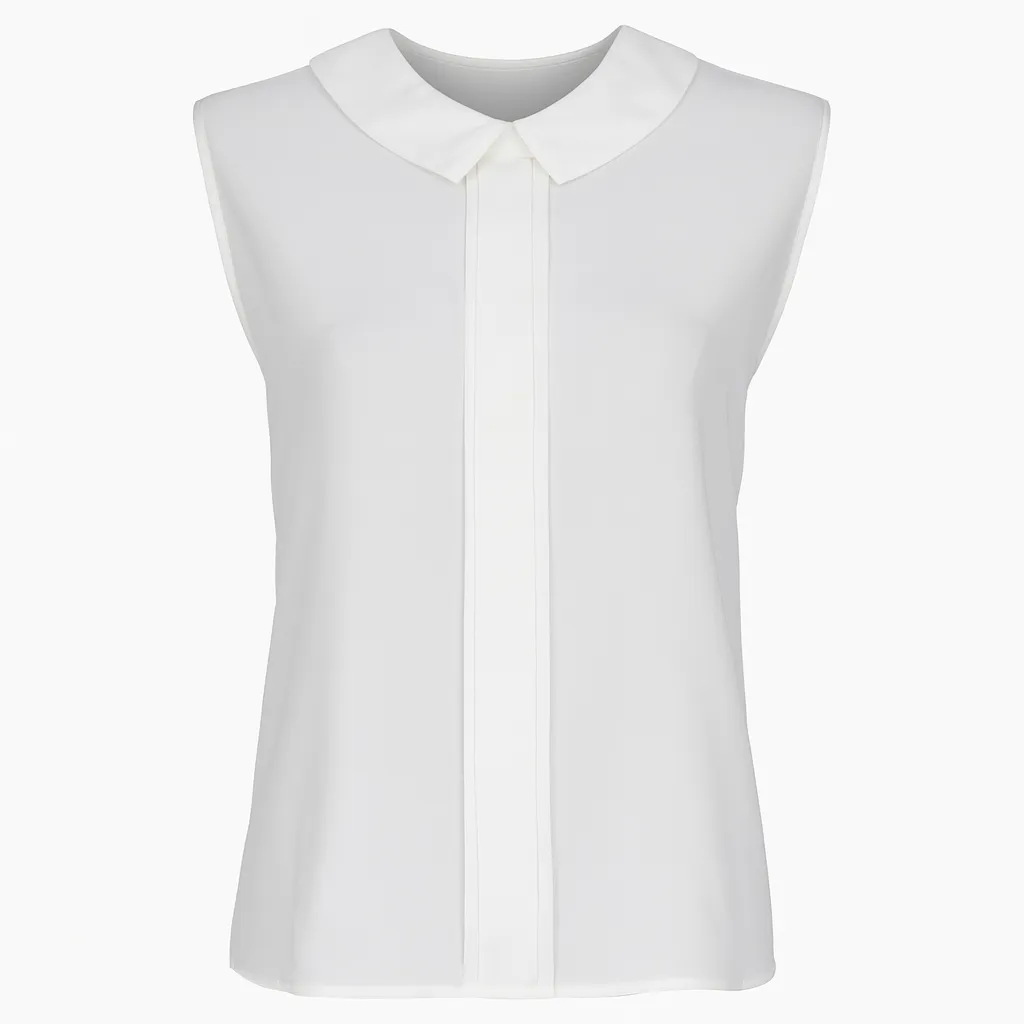 pro image (17) تاپ سفید کریپ زنانه فری سایز