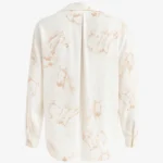 شومیز آستین بلند طرح اسب سفید فری سایز