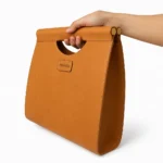 کیف زنانه دسته چوبی چرم کد F815