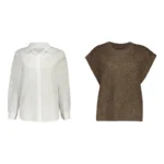 ست شومیز و ژیله رویه زنانه کد FX74