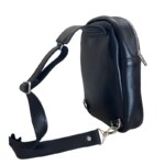 کیف کراس بادی مردانه چرم مشکی پنجره