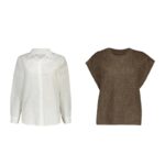 ست شومیز و ژیله رویه زنانه کد FX74