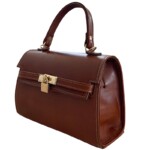 کیف دستی زنانه چرم اصل پنجره طرح هرمس