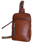 کیف کراس بادی مردانه قهوهای پنجره کد FC78