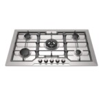 اجاق گاز صفحه ای هومان پنج شعله (وسط) استیل مدل VOLKERF5A - Image 2