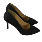کفش زنانه مشکی پاشنه باریک مدل ساده