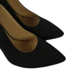 کفش زنانه مشکی پاشنه باریک مدل ساده - Image 3