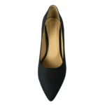 کفش زنانه مشکی پاشنه باریک مدل ساده - Image 2