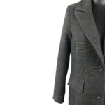 پالتو فوتر زنانه فارل مدل چهارخونه FCH1 - Image 4