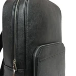 کوله پشتی چرم فارل مشکی ساده مدل F861 - Image 6