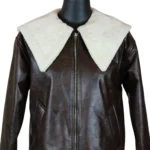 کاپشن زنانه چرم بوفالو فارل کد F7145