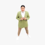 تک کت زنانه لینن سری VERNAL - Image 2