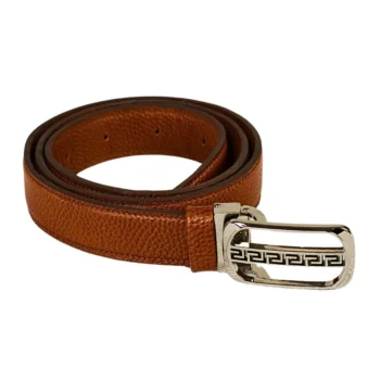 کمربند چرم مردانه مدل wawe