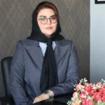 مانتو شلوار اداری زنانه فارل راه راه مدل 2025 - Image 14