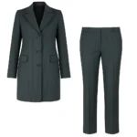 مانتو شلوار اداری زنانه فارل راه راه مدل 2025