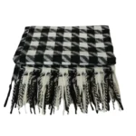 شال زنانه موهر چهارخانه پنجره