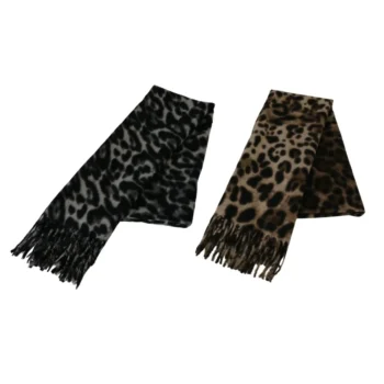 شال زنانه موهر پلگنی دو رنگ پنجره کد: FM80