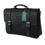 کیف اداری مردانه مشکی تمام چرم پنجره کد: FMC78