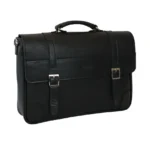 کیف اداری مردانه مشکی تمام چرم پنجره کد: FMC78