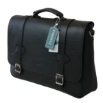 کیف اداری مردانه مشکی تمام چرم پنجره کد: FMC92