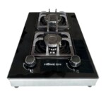 اجاق گاز صفحه ای هومان دو شعله عمودی رومیزی مدل آلما B1FV - Image 2