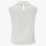 تاپ سفید کریپ زنانه فری سایز - Image 2