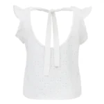 تاپ زنانه فارل مدل خامه دوزی سفید - Image 2