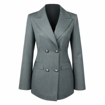 کت شلوار زنانه راه راه پنجره کد: FC529