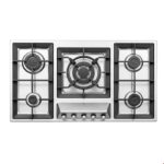 اجاق گاز رومیزی پنج شعله استیل استاندارد RONIZ هومان